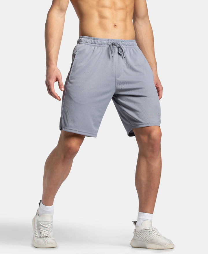 Lightweight and Breathable Microfiber Shorts with StayFresh Treatment - Grey