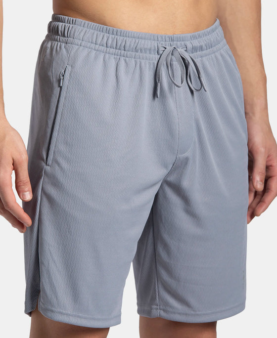 Lightweight and Breathable Microfiber Shorts with StayFresh Treatment - Grey