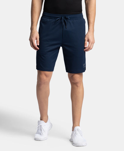 Lightweight and Breathable Microfiber Shorts with StayFresh Treatment - Navy