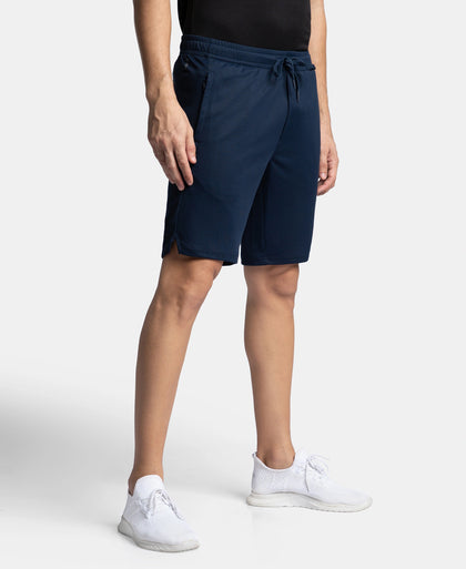 Lightweight and Breathable Microfiber Shorts with StayFresh Treatment - Navy