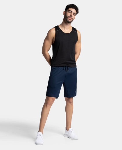 Lightweight and Breathable Microfiber Shorts with StayFresh Treatment - Navy