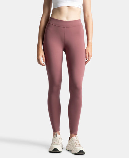 Microfiber Elastane Stretch Performance Leggings with Elasticated Waistband - Wild Ginger