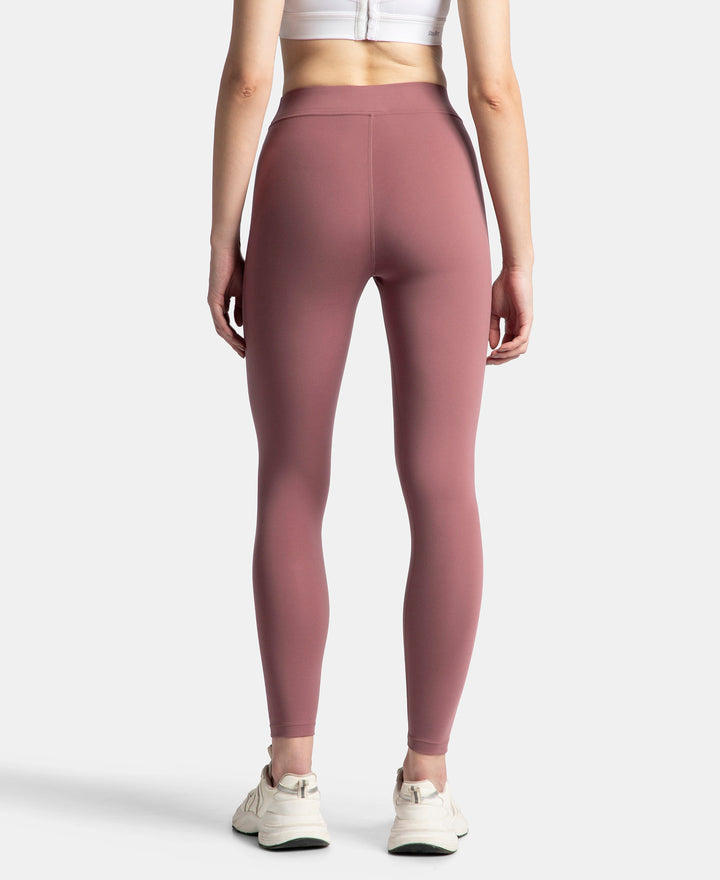 Microfiber Elastane Stretch Performance Leggings with Elasticated Waistband - Wild Ginger