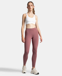Microfiber Elastane Stretch Performance Leggings with Elasticated Waistband - Wild Ginger