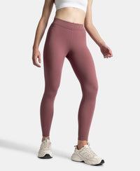 Microfiber Elastane Stretch Performance Leggings with Elasticated Waistband - Wild Ginger