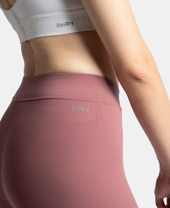 Microfiber Elastane Stretch Performance Leggings with Elasticated Waistband - Wild Ginger