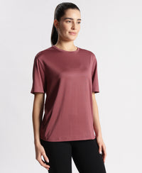 Microfiber Fabric Oversized Fit Half Sleeve Breathable Mesh T-Shirt - Wild Ginger