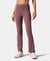 Microfiber Elastane Stretch Regular Fit Flared Pants with StayFresh Treatment - Flint