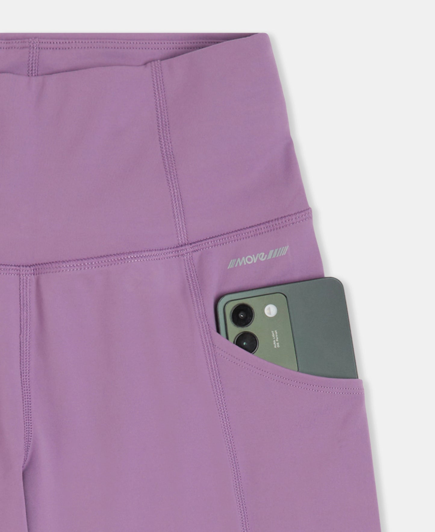 Microfiber Elastane Stretch Slim Fit Shorts with Side Pockets - Chinese Violet