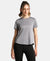 Microfiber Fabric Regular Fit Half Sleeve Breathable Mesh T-Shirt - Grey