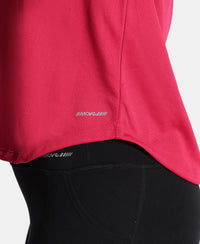 Microfiber Fabric Regular Fit Half Sleeve Breathable Mesh T-Shirt - Granita