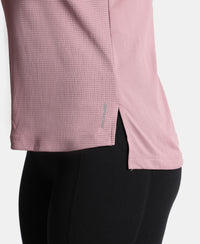 Microfiber Fabric Regular Fit Tank Top with StayDry Treatment - Dusky Orchid