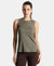 Microfiber Fabric Regular Fit Tank Top with StayDry Treatment - Earth