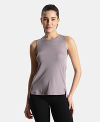 Microfiber Fabric Regular Fit Tank Top with StayDry Treatment - Gray Ridge