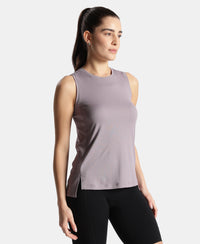 Microfiber Fabric Regular Fit Tank Top with StayDry Treatment - Gray Ridge