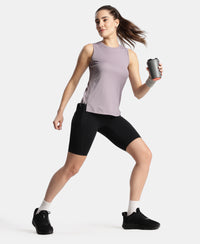 Microfiber Fabric Regular Fit Tank Top with StayDry Treatment - Gray Ridge