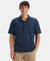 Super Combed Cotton Rich Knit Shirt - Dress Blue