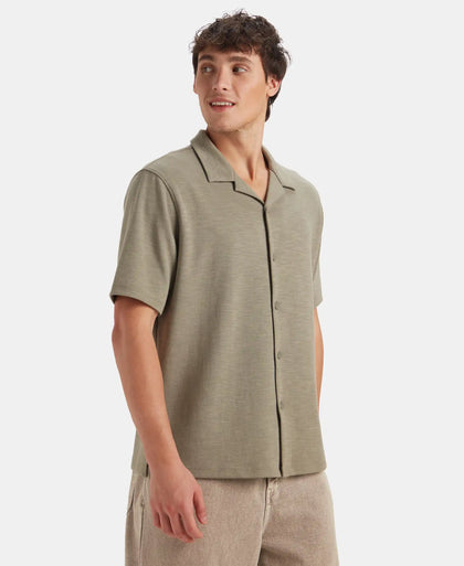Super Combed Cotton Rich Knit Shirt - Vetiver