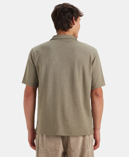 Super Combed Cotton Rich Knit Shirt - Vetiver