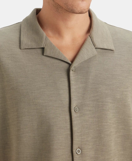 Super Combed Cotton Rich Knit Shirt - Vetiver