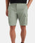 Super Combed Cotton Woven Straight Fit Cargo Shorts with Seven Pockets - Iceberg Green