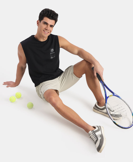 Super Combed Cotton Woven Straight Fit Cargo Shorts with Seven Pockets - Moonstruck