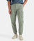 Super Combed Mercerized Cotton Woven Regular Fit Cargo Jogger - Iceberg Green