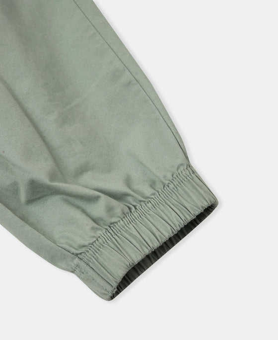 Super Combed Mercerized Cotton Woven Regular Fit Cargo Jogger - Iceberg Green