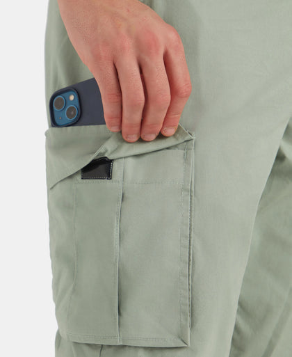 Super Combed Mercerized Cotton Woven Regular Fit Cargo Jogger - Iceberg Green