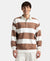 Super Combed Cotton Rich Full Sleeve Striped Polo T-Shirt with Ribbed Cuff - Acorn & Snow White