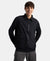 Microfiber Fabric 4 Pocket Full Zip Closure Shacket - Black