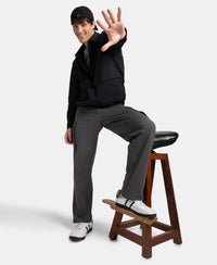 Microfiber Fabric 4 Pocket Full Zip Closure Shacket - Black