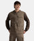 Microfiber Fabric 6 Pocket Full Zip Closure Hoodie Gilet - Green