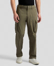 Microfiber Fabric Utility Pants with Cargo Pockets - Green