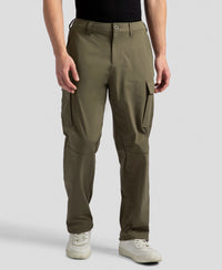 Microfiber Fabric Utility Pants with Cargo Pockets - Green