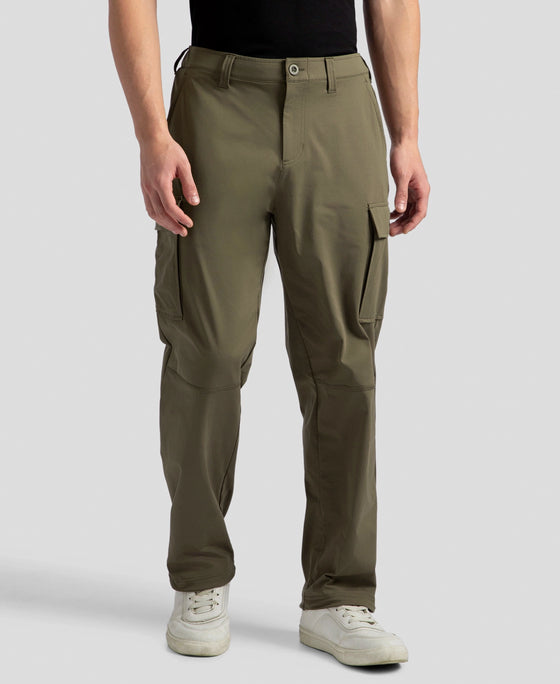 Microfiber Fabric Utility Pants with Cargo Pockets - Green
