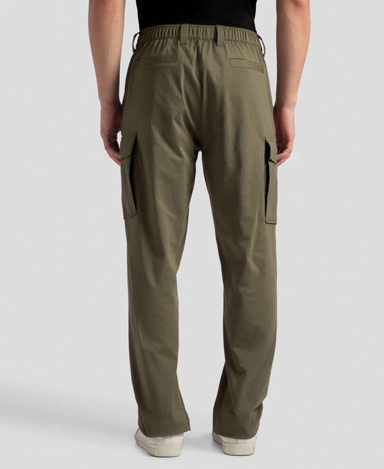 Microfiber Fabric Utility Pants with Cargo Pockets - Green