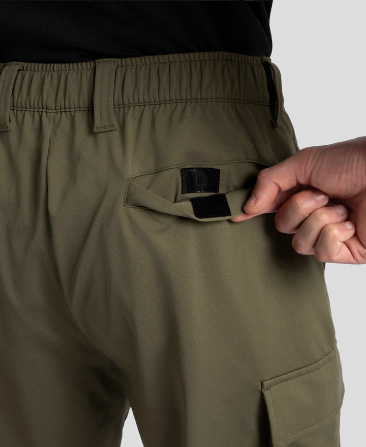 Microfiber Fabric Utility Pants with Cargo Pockets - Green