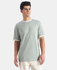 Super Combed Cotton Rich Graphic Printed T-Shirt - Abyss