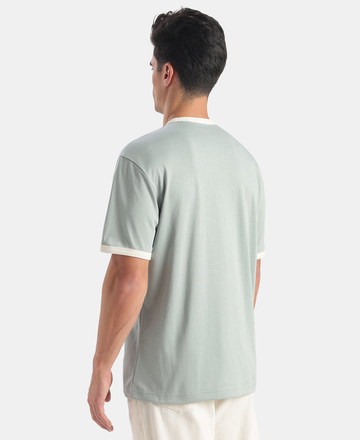Super Combed Cotton Rich Graphic Printed T-Shirt - Abyss