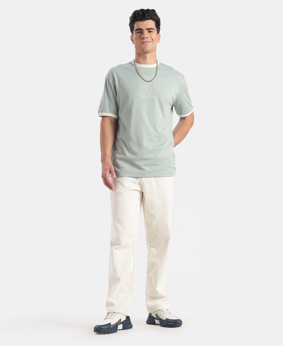 Super Combed Cotton Rich Graphic Printed T-Shirt - Abyss