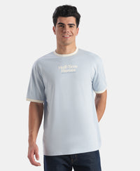 Super Combed Cotton Rich Graphic Printed T-Shirt - Skyway