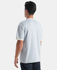 Super Combed Cotton Rich Graphic Printed T-Shirt - Skyway