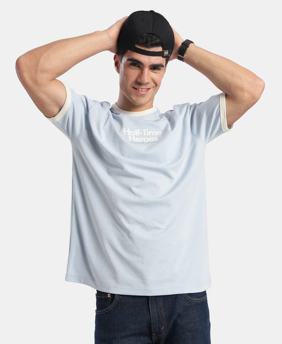 Super Combed Cotton Rich Graphic Printed T-Shirt - Skyway