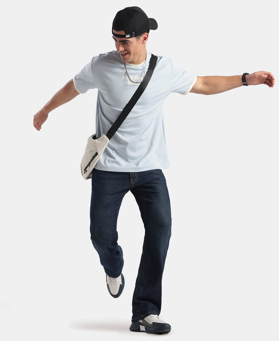 Super Combed Cotton Rich Graphic Printed T-Shirt - Skyway