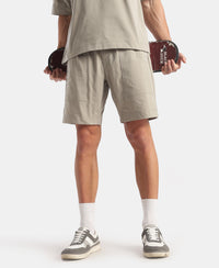 Microfiber Fabric Regular Fit Shorts with Side Pockets - Dried Sage