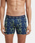 Super Combed Cotton Elastane Printed Boxer Brief with Ultrasoft Waistband - Navy & Neon