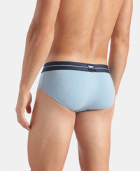 Super Combed Cotton Elastane Stretch Solid Brief with Ultrasoft Waistband - Assorted (Pack of 2)