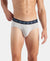 Super Combed Cotton Elastane Stretch Solid Brief with Ultrasoft Waistband - Harbor Mist