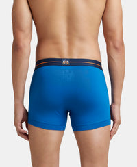 Super Combed Cotton Elastane Stretch Solid Trunk with Ultrasoft Waistband - Classic Blue